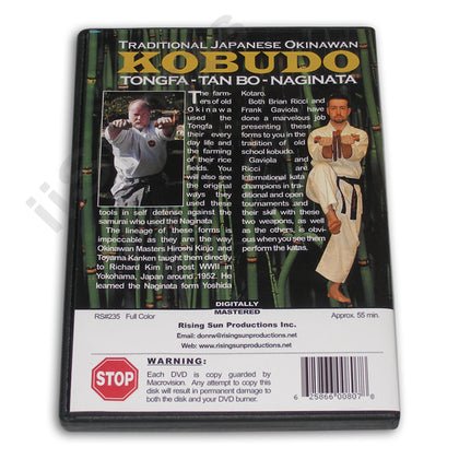 Karate Weapons Kobudo Tongfa Tan Bo Naginata DVD Brian Ricci & Frank Gaviola