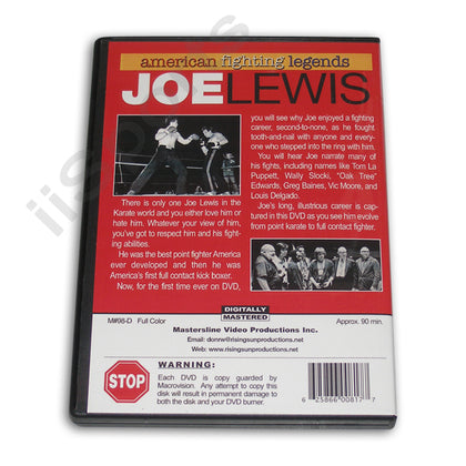 American Fighting Legends Joe Lewis DVD kickboxing champion