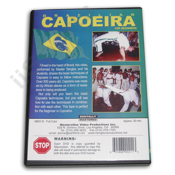 Brazilian Capoeira for Beginners DVD Master Sergipe