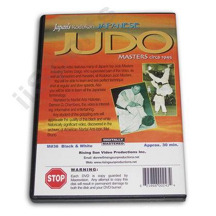 Japanese Judo Masters DVD Damian G. Chambers