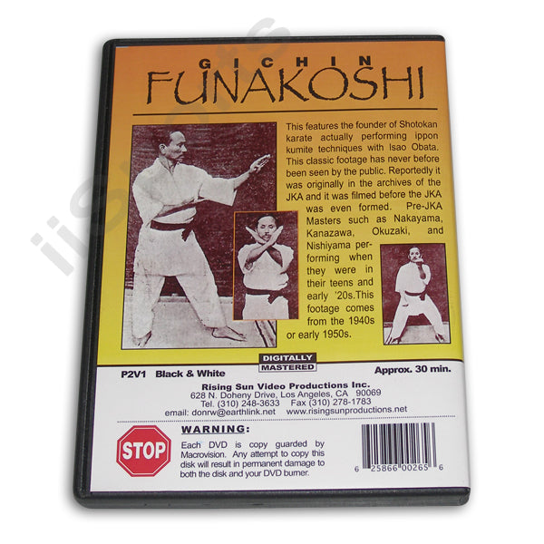 Gichin Funakoshi Shotokan Karate B/W DVD