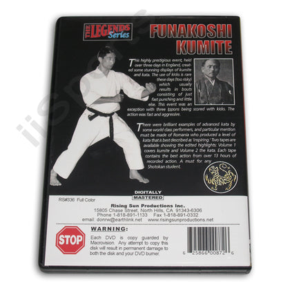 Legends Series Funakoshi Shotokan Kumite #1 DVD