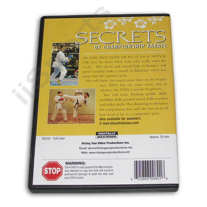 Secrets Championship Karate Kumite Black Belt DVD Elisa Au