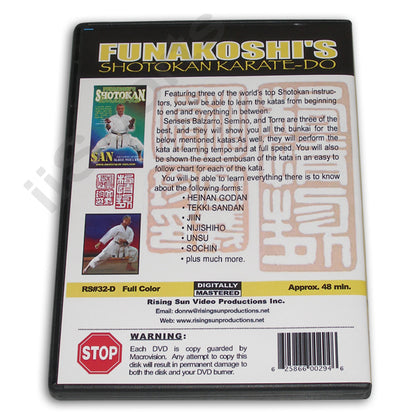 Funakoshi Shotokan Karate Do #3 DVD Balzarro, Semino & Torre