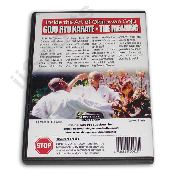 Inside Okinawan Goju Ryu Karate Meaning DVD Master Teruo Chinen