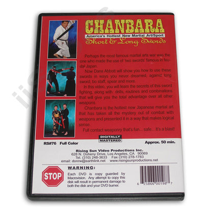 Japanese Chanbara Samurai Sport Short & Long Sword DVD Dana Abbott