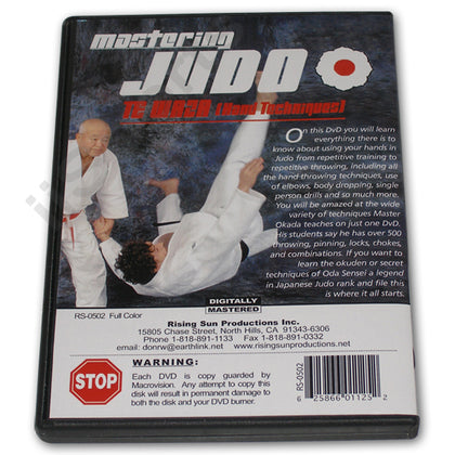 Mastering Judo #2 Te Waza Hand Throwing DVD Toshikazu Okada