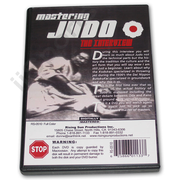 Mastering Judo #10 Interview DVD Toshikazu Okada