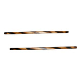 Escrima Kali Arnis Rattan Stick Set Spiral Burned (2 sticks+case) 28"x7/8"