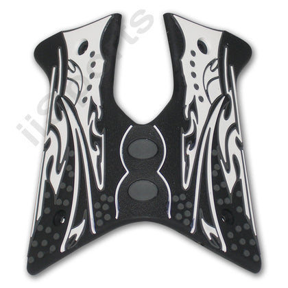 Tippmann 98 Paintball Gun 3D Textured Rubber Wrap Around 45 Grips BLACK WHITE
