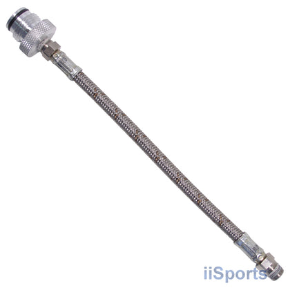 Paintball Gun Vertical ASA Bottomline Drop Forward 8" Steel Tank Hose Setup 1/8"